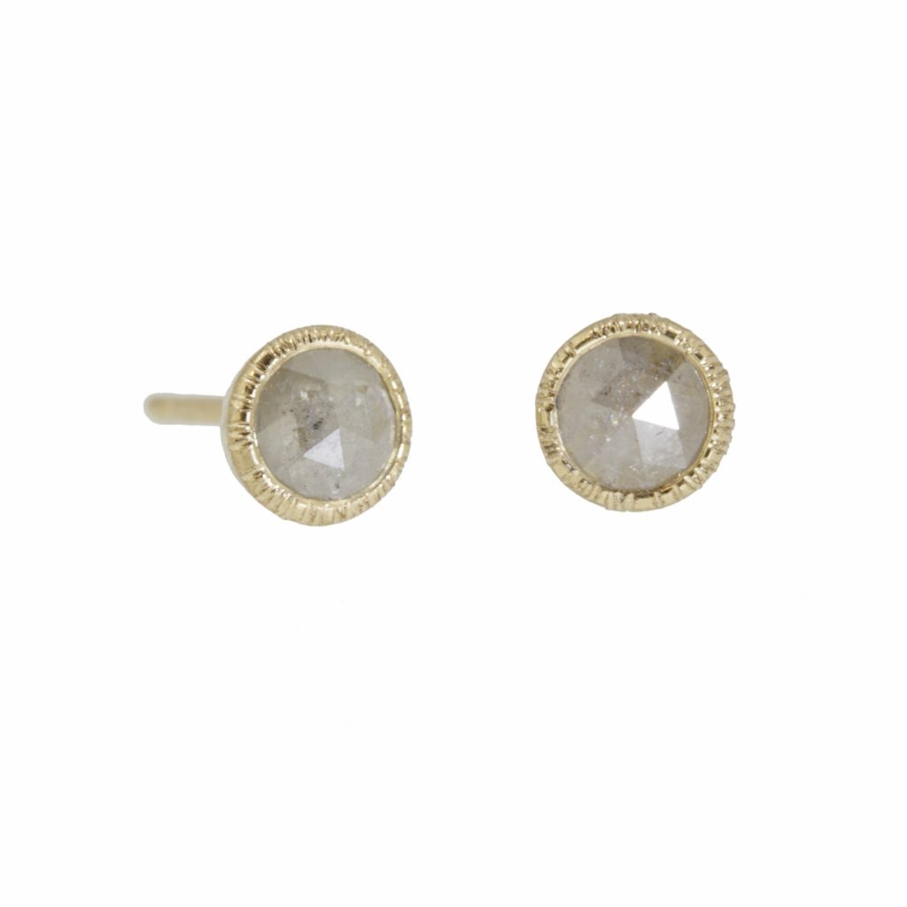 Tiny Diamond Earrings by Sorrel Bay