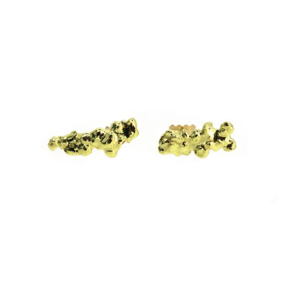GoldRush Nugget Studs by The Rock Hound