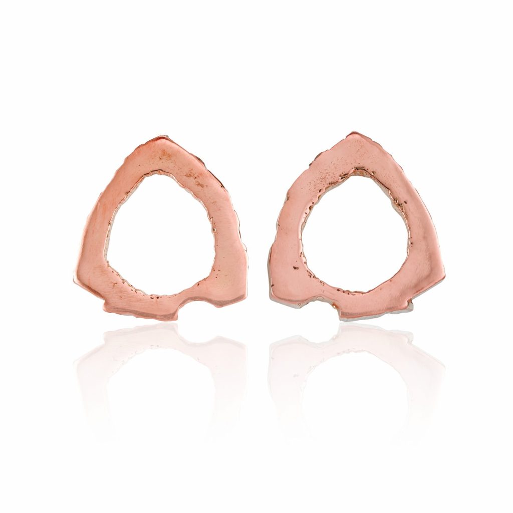 RockStars Stud Earrings in Rose Gold by The Rock Hound