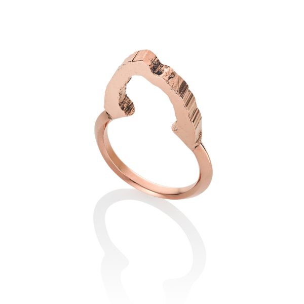 RockStars Trigonal Upright Ring in Rose Gold by The Rock Hound