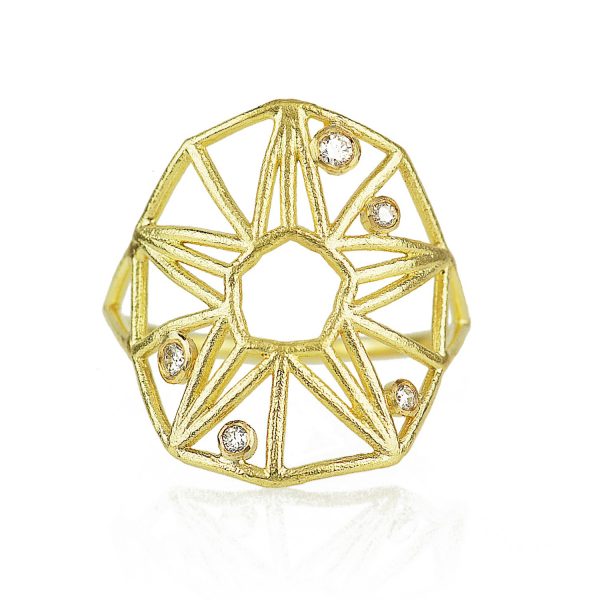 Lucky Star Ring by Claire Macfarlane Jewellery