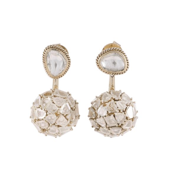 Earring Zero 3 – Diamonds in White Gold by IVAR by Ritika Ravi