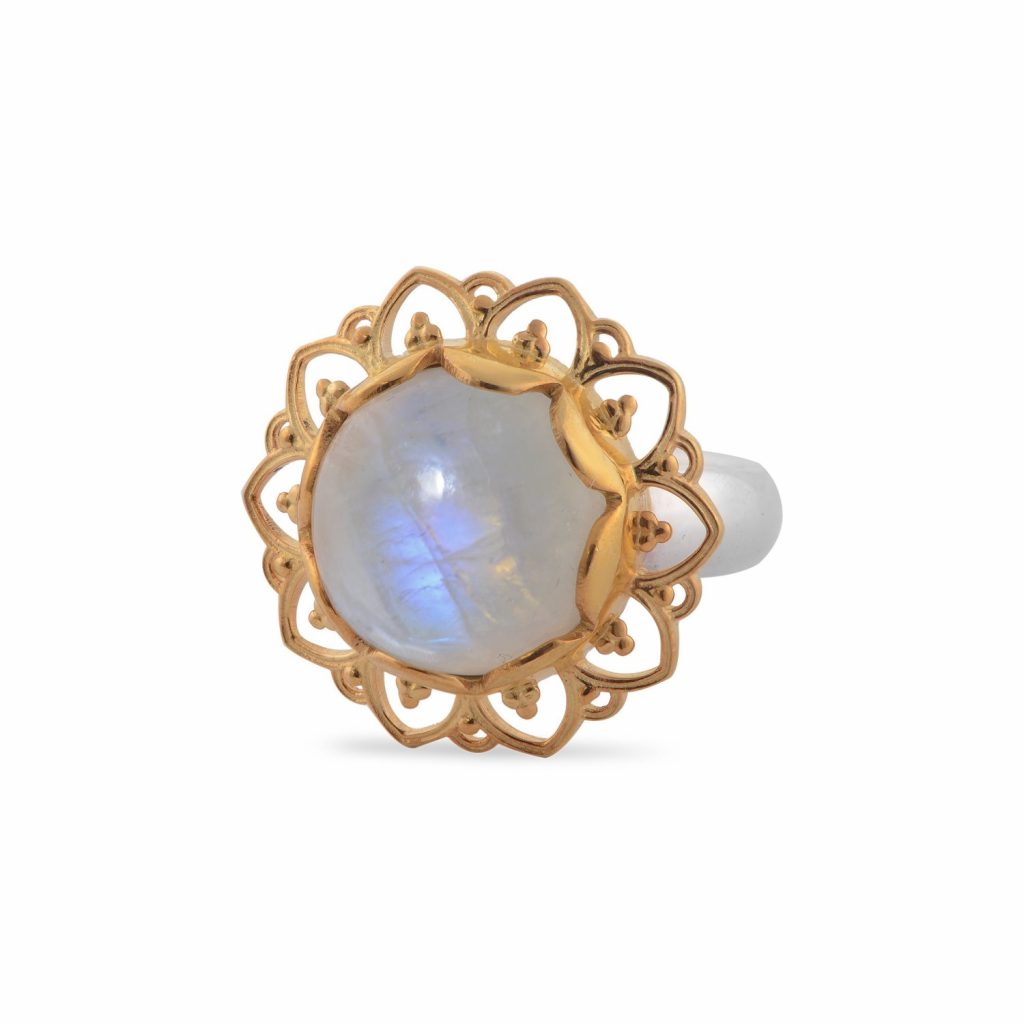 Amli Moonstone Ring by Emma Chapman Jewels
