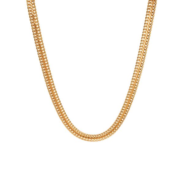 Anna Snake Chain Gold Necklace by Amadeus