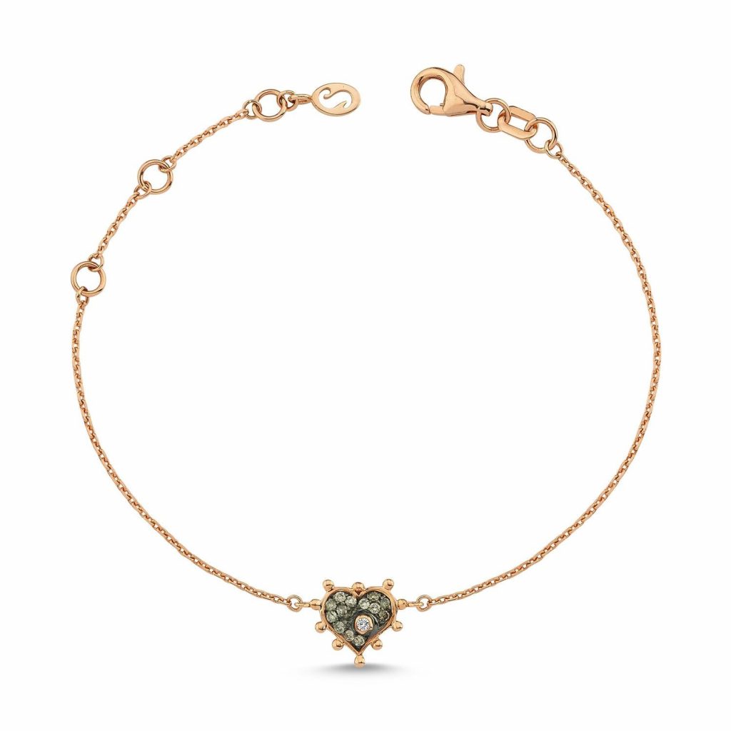 Champagne Heart Bracelet by Selda Jewellery