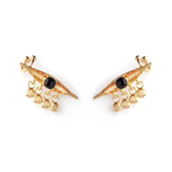 Onyx Eye Earrings by Sonia Petroff