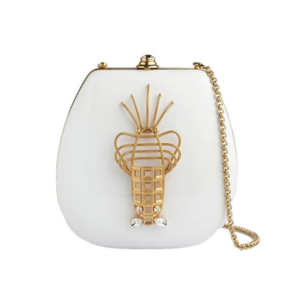White Lobster Evening Bag by Sonia Petroff