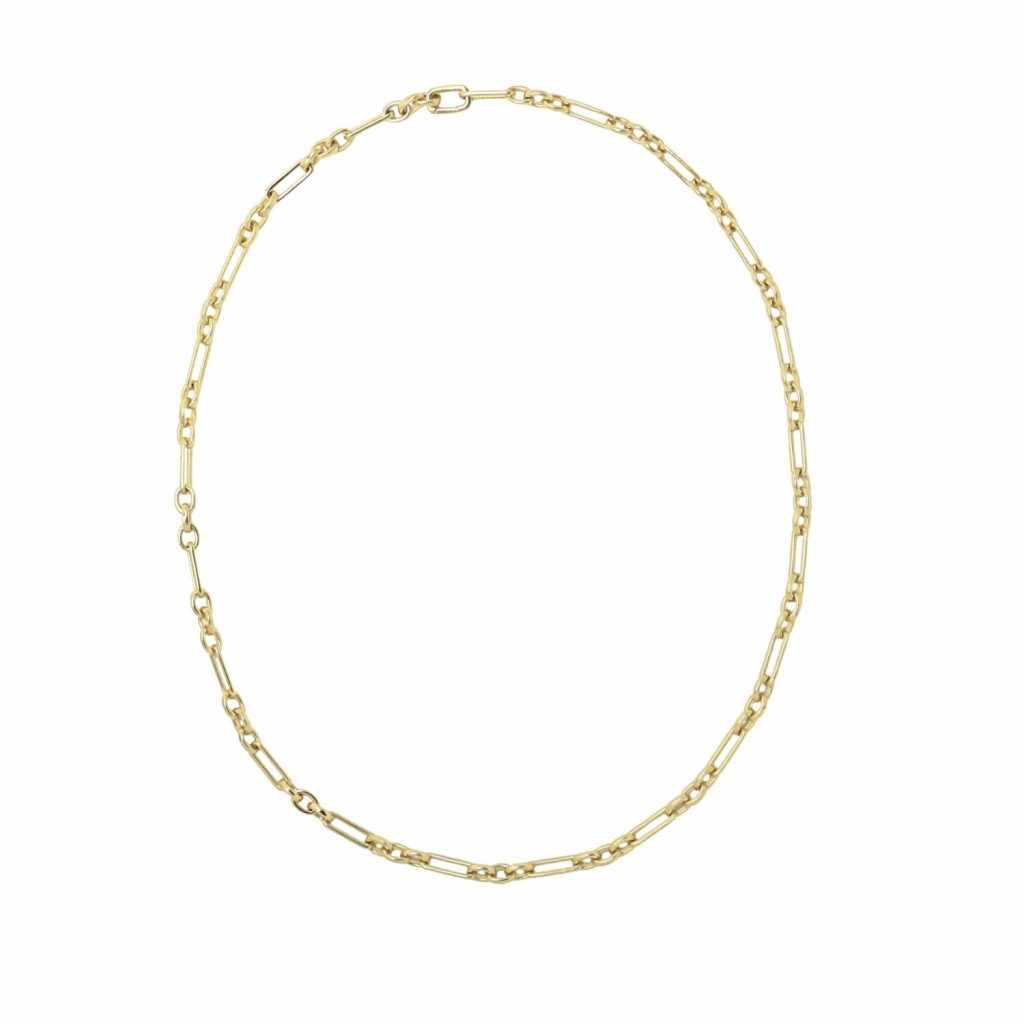 Yellow Gold Vintage Chain Necklace by Miphologia Jewelry