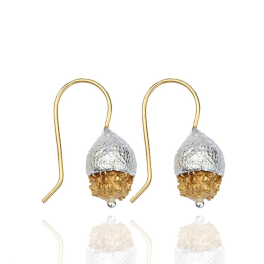 White Gold Sienna Earrings by Ana Verdun London