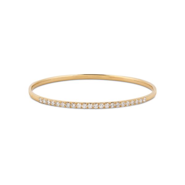 Yellow Gold Leonis Bangle by MATILDE Jewellery