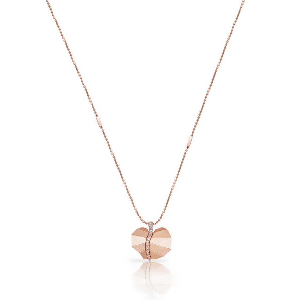 Busia Leaf Necklace – Rose Gold (Small) by LMC X Tomasz Donocik