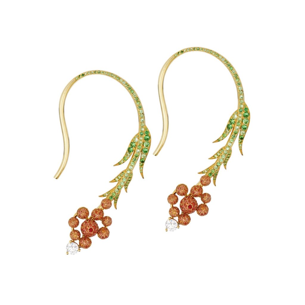 Natural Treasures Mimosa Climber Earrings by Basak Baykal