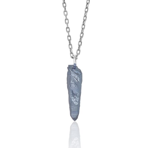 HotRocks Wand Necklace – Slate Grey by The Rock Hound