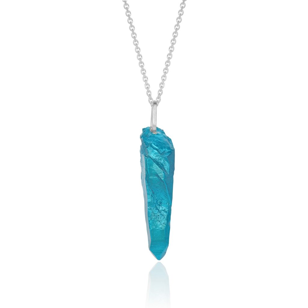 HotRocks Wand Necklace – Turquoise Blue by The Rock Hound