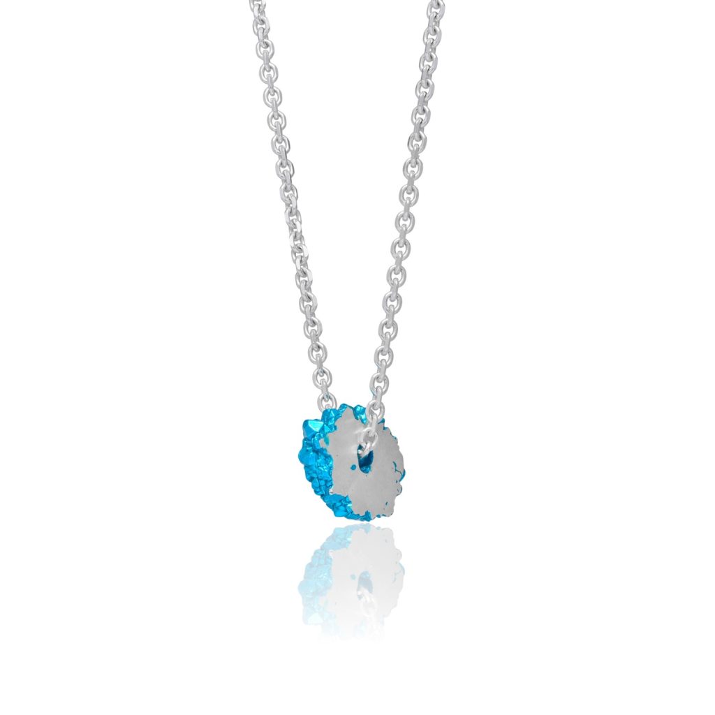 HotRocks Wheel Necklace – Turquoise Blue by The Rock Hound