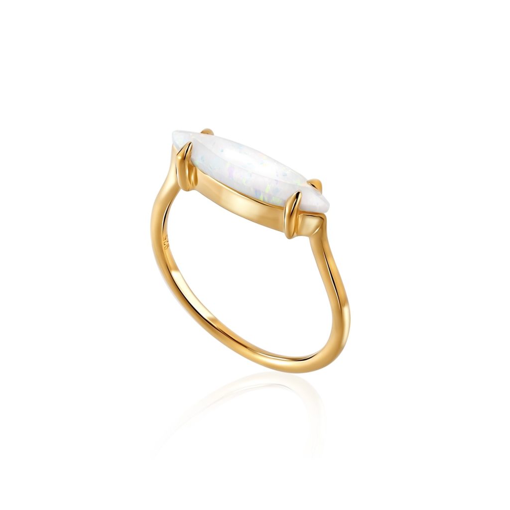 Gold Opal Ring by Lustre & Love
