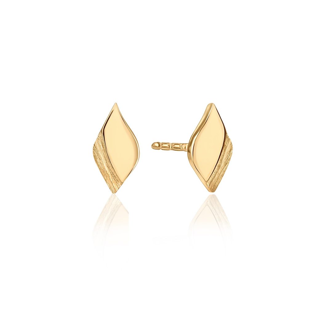 Gold Mini Stud Earrings by Lustre & Love