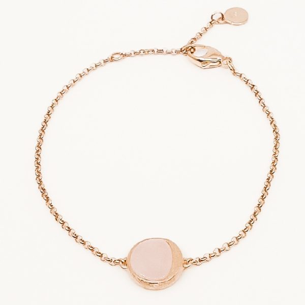 LUNA Rose Gold Flip Pendant Bracelet by NIIN