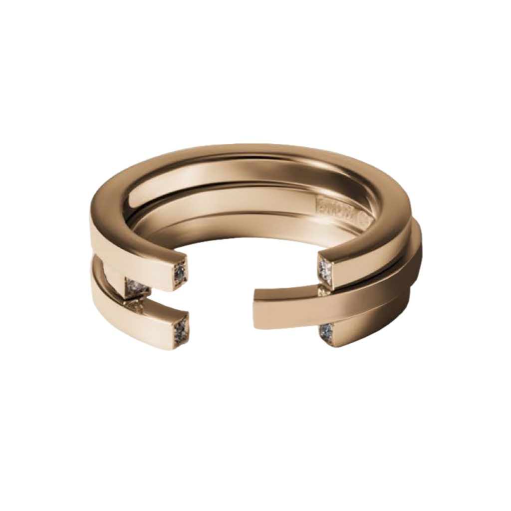 Sequential 3 Arc Ring by Annette Welander