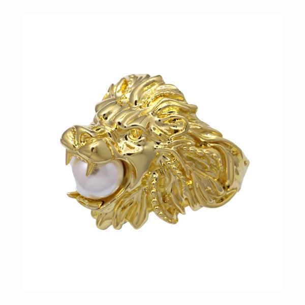 Large Lion Ring by Miphologia Jewelry