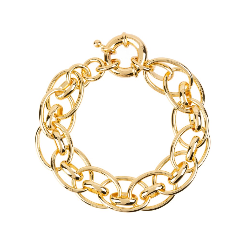 Lola Chunky Gold Chain Link Bracelet by Amadeus
