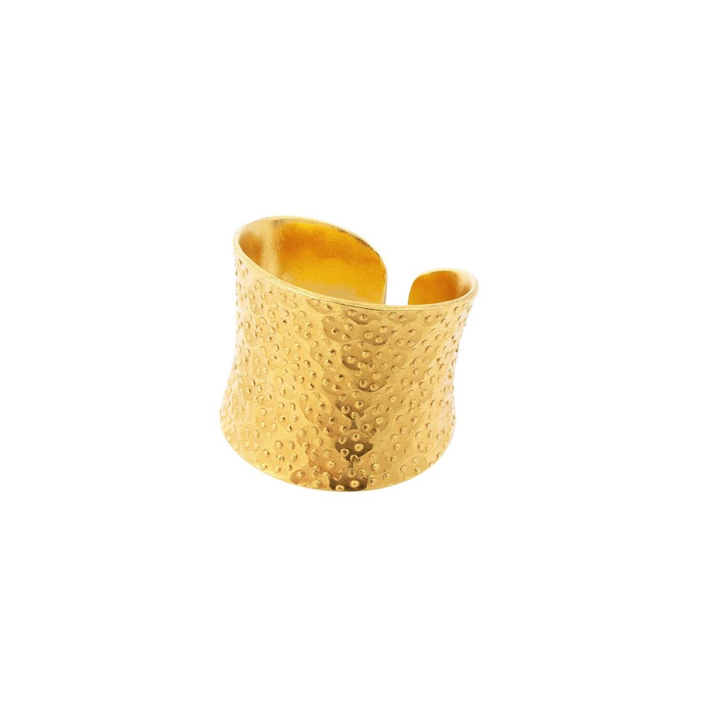 Nudo Gold Dotted Ring by Amadeus