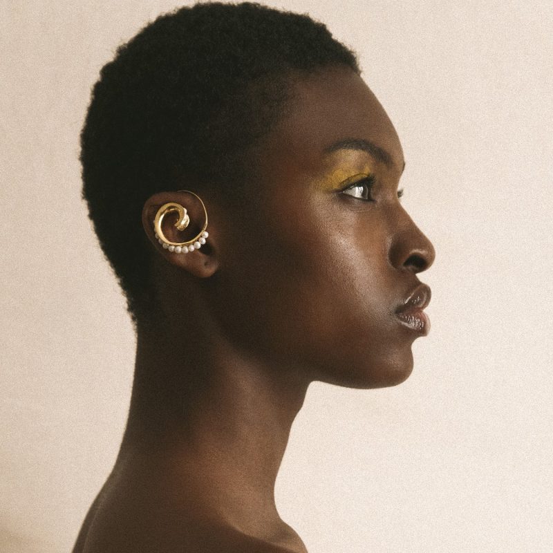 Venus Pearl Shell Earrings Amadeus Ethical Jewellery UK La Maison Couture