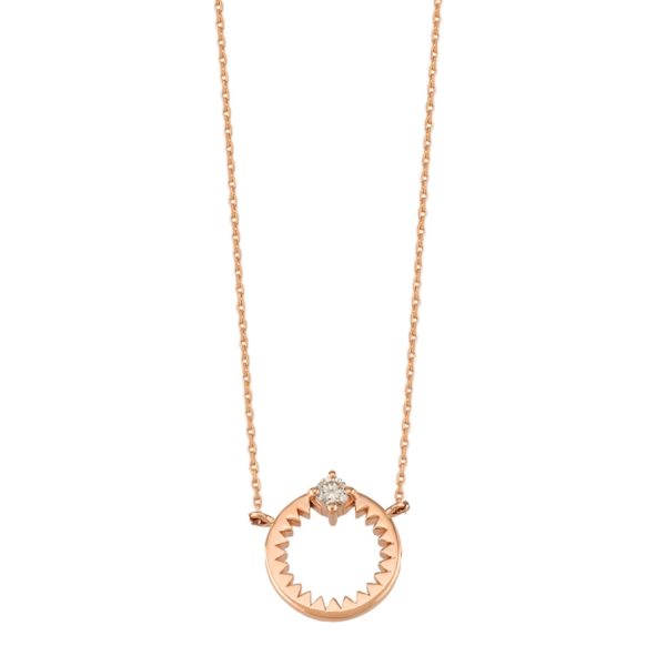 Catch You Circle Necklace by Selda Jewellery