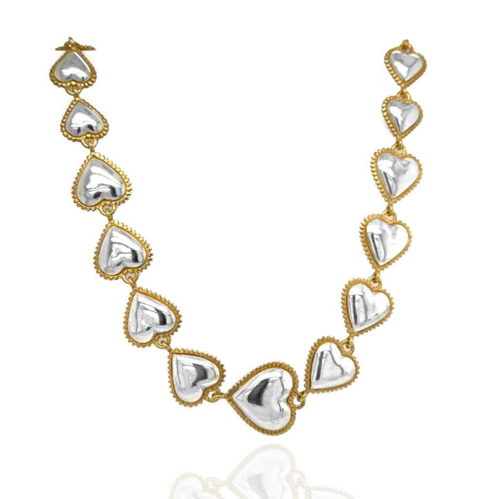 Queen Of Hearts Necklace by Ana Verdun London