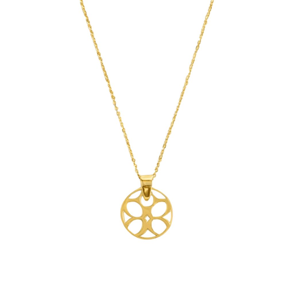 Signature Mini Disc Necklace in Gold Vermeil by Considered Jewellery