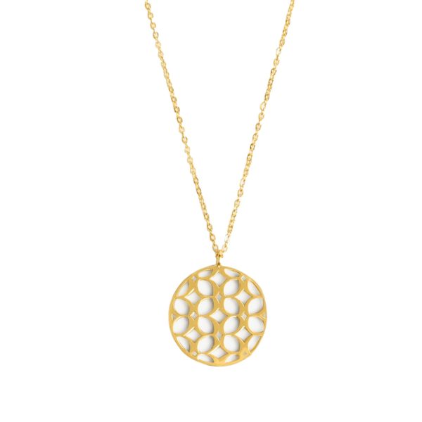 Signature Pendant and Chain in Gold by Considered Jewellery