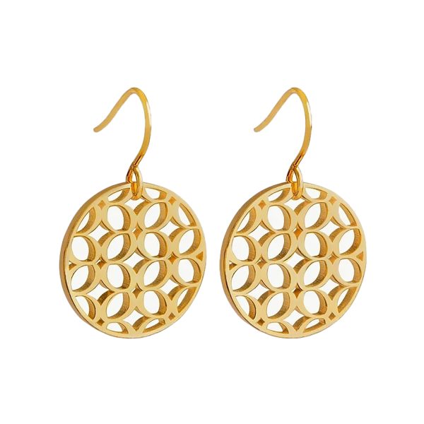 Signature Disc Drop Earrings by Considered Jewellery