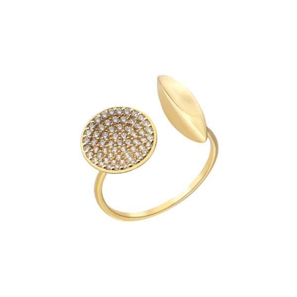 Orbit Open Gold Ring by Orena Jewelry