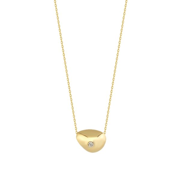 Teardrop Diamond Pendant Necklace by Orena Jewelry